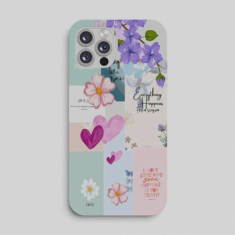 Pastel Flower Notes Phone Case