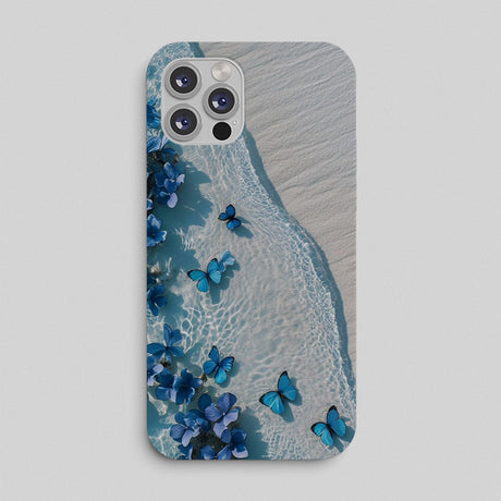 Blue Butterfly Beach phone cover